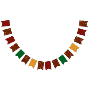 Red Christmas Bunting Flags – Classic Holiday