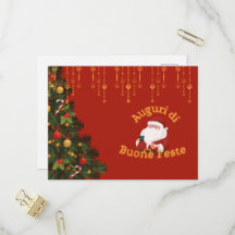 Red christmas card