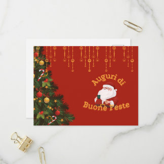 Red christmas card