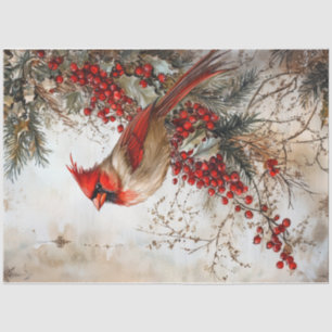 Red Christmas Cardinal Tissue Paper