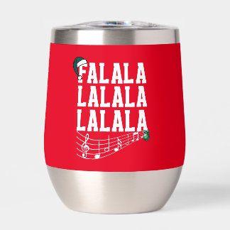 Red Christmas Carrol Themed Insulated Tumbler