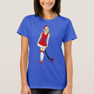 Red Christmas catgirl T-Shirt