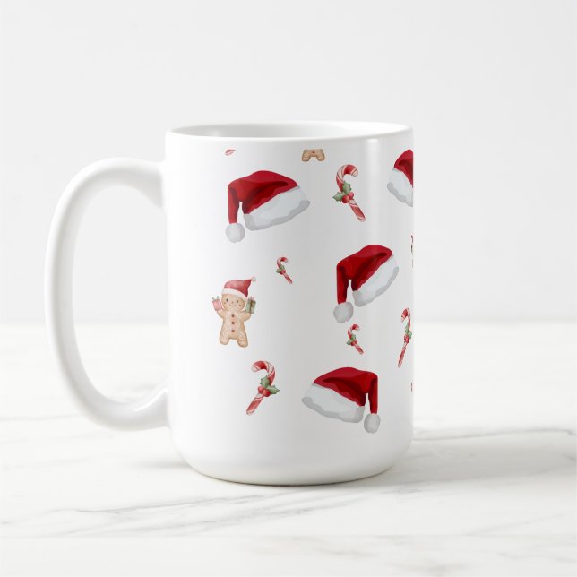 Red Christmas Coffee Mug (Left)