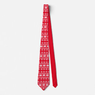 Red Christmas Crab Tie