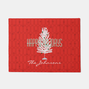 Red Christmas Doormat