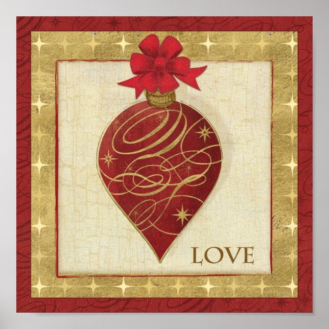 Red Christmas DŽcor Hope Poster (Front)