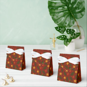 Red Christmas Favor Boxes – Classic Holiday Gift 
