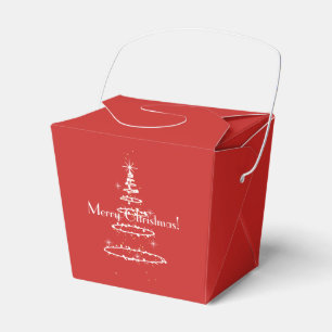Red Christmas Favour Box