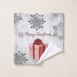 Red Christmas Gift Holiday Towel Set