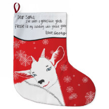 Red Christmas Goat - Dear Santa I have been Good