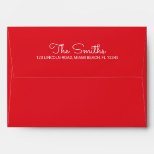 Red Christmas Holiday Envelopes
