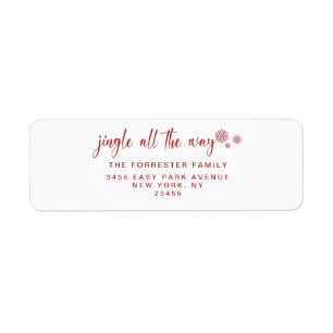 Red Christmas Holiday Jingle All The Way