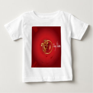 Red Christmas Jingle Bells Have a Blessed Nice Day Baby T-Shirt