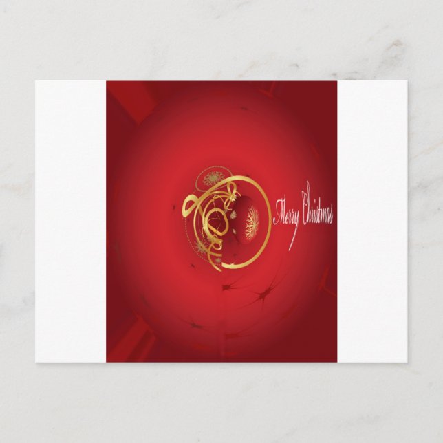 Red Christmas Jingle Bells Have a Blessed Nice Day Holiday Postcard (Front)