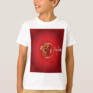 Red Christmas Jingle Bells Have a Blessed Nice Day T-Shirt