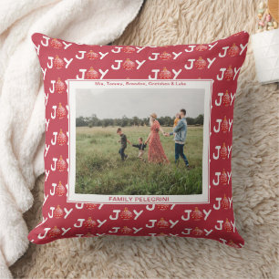 Red Christmas Joy Cushion
