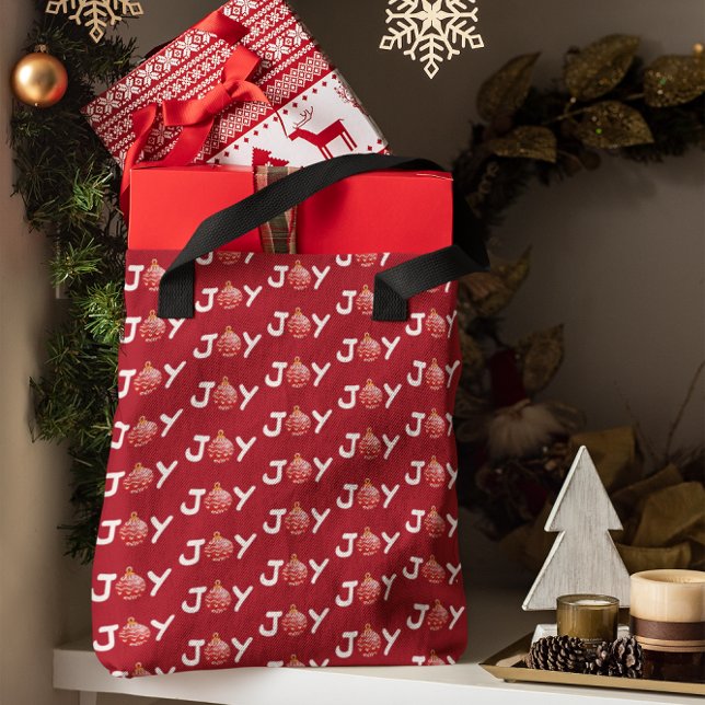 Red Christmas Joy Tote Bag (Creator Uploaded)