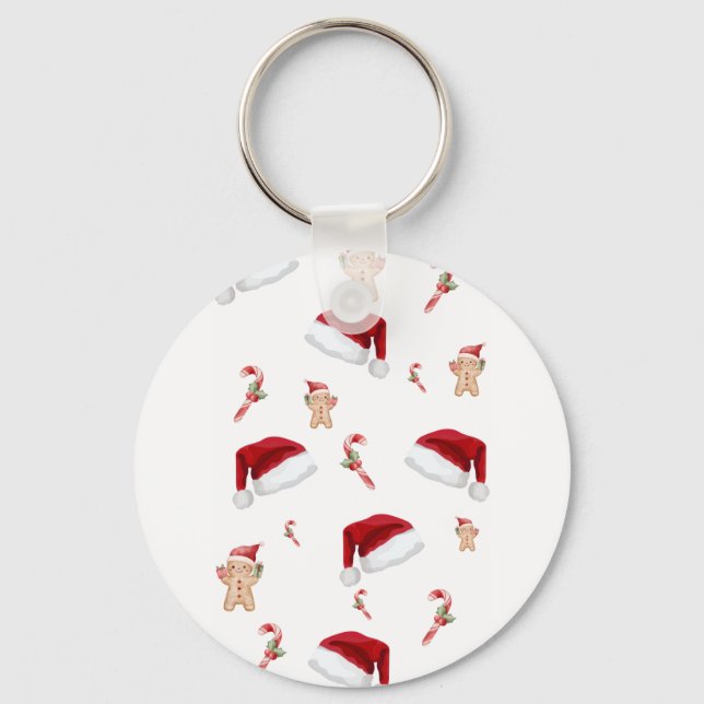 Red Christmas Key Ring (Front)