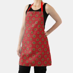 Red Christmas Knit Design Apron