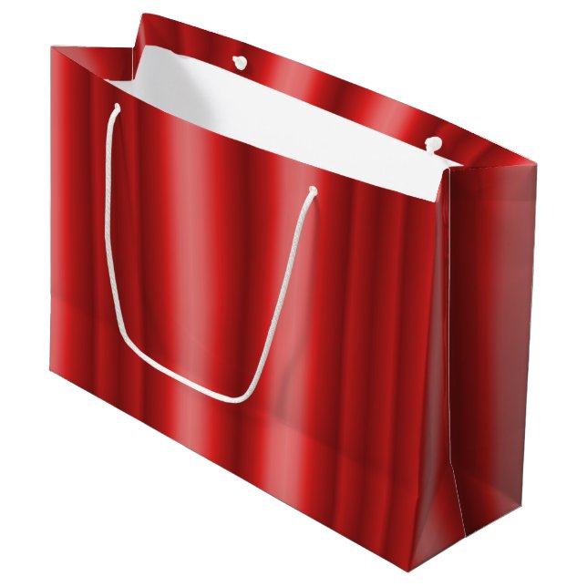 Red Christmas Large Gift Bag (Front Angled)