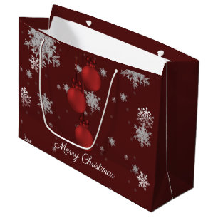 Red Christmas Ornaments Gift Bag