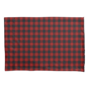Red Christmas Pattern Fleece Blanket Pillowcase