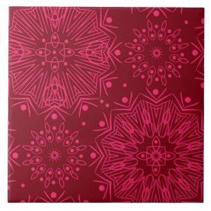 Red Christmas pattern Tile