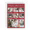 Red Christmas Photo Collage Holiday Card