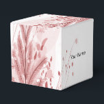 Red Christmas Pine Tree Snow Decoration Beautiful Favour Box<br><div class="desc">Red Christmas Pine Tree Snow Decoration Beautiful Favour Boxes. Unique,  beautiful,  stylish design. Easy to be personalised. Font style,  size and colours can be changed. Matching items available.</div>