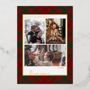 Red Christmas Plaid Holiday Cards