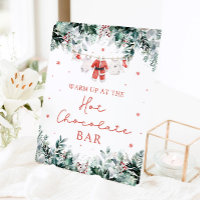 Red Christmas Santa Baby Shower Hot Chocolate Bar