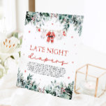 Red Christmas Santa Baby Shower Late Night Diapers Pedestal Sign<br><div class="desc">The Red Christmas Santa Baby Shower Late Night Diapers Game Signs add a festive, playful touch to your baby shower! Featuring a cheerful red holiday design with Santa elements, these signs invite guests to add humourous notes to late-night diaper changes, bringing a bit of fun and laughter to those sleepless...</div>
