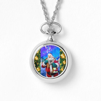 Red Christmas Santa Claus In Winter eWatch Watch