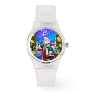 Red Christmas Santa Claus In Winter eWatch Watch