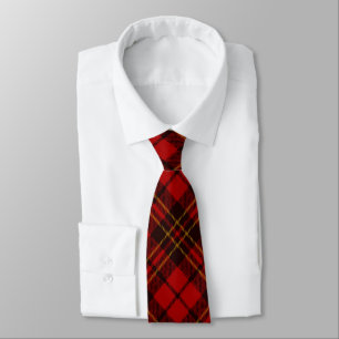 Red Christmas tartan pattern Tie