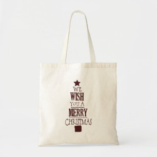 Red Christmas Tee Wish Tote Bag