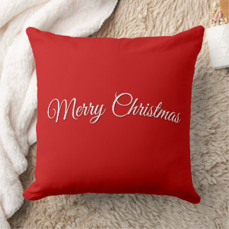 Red Christmas Throw Pillow