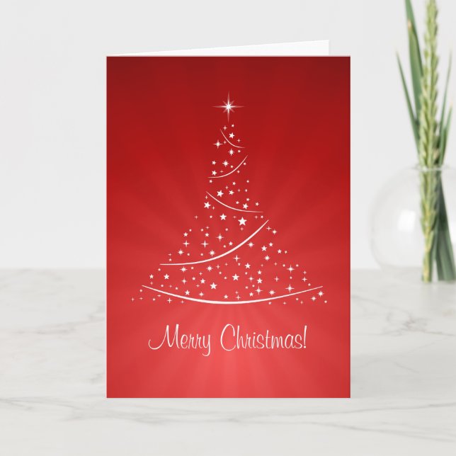 Red Christmas Tree card (Front)