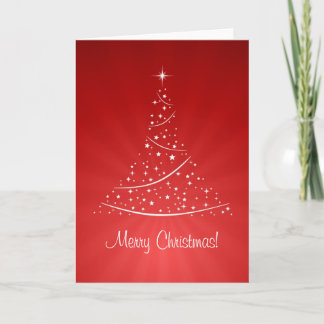 Red Christmas Tree card