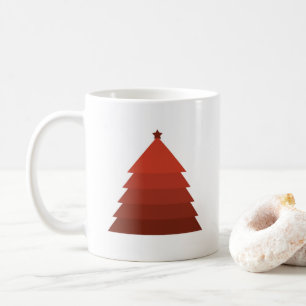 Red Christmas Tree Coffee Mug