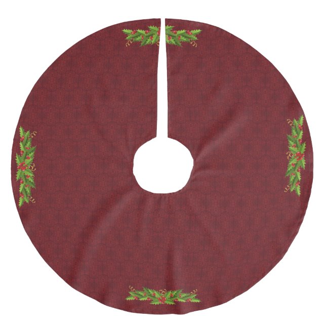Red Christmas Tree Skirt (Front)