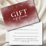 RED CHRISTMAS, WINTER, BUSINESS GIFT CERTIFICATE<br><div class="desc">RED,  CHRISTMAS,  WINTER,  BUSINESS GIFT CERTIFICATE.</div>