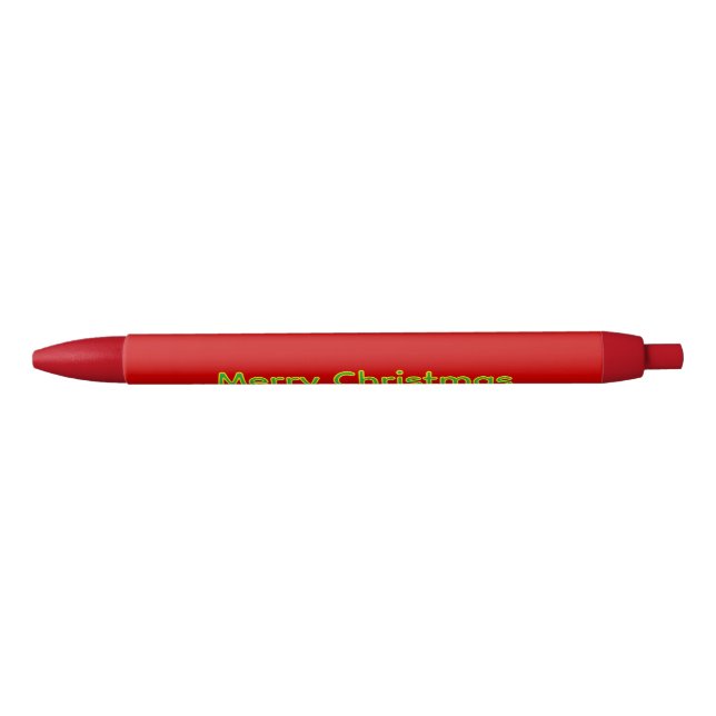 Red Christmas wishlist Blue Ink Pen (Front)