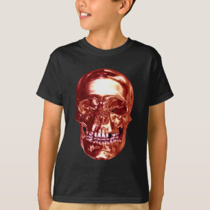 Red Chrome Skull Shirt
