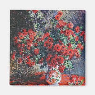 Red Chrysanthemum, Monet Magnet