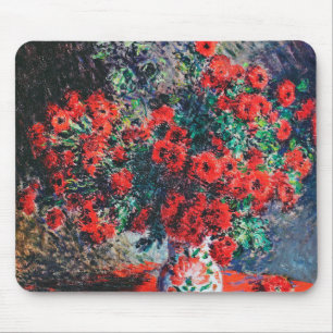 Red Chrysanthemum, Monet Mouse Mat