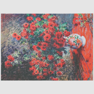 Red Chrysanthemum, Monet Tissue Paper