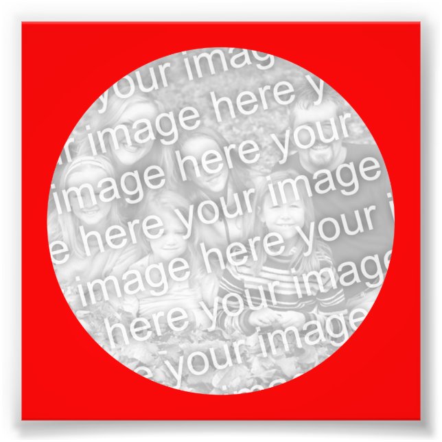 Red Circle Frame Photo (Front)
