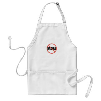 Red Circle No Sign Anti-MAGA Political Opinion Standard Apron
