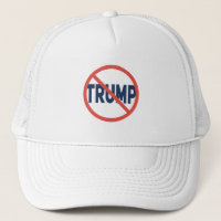 Red Circle No Sign Anti-Trump Political Opinion